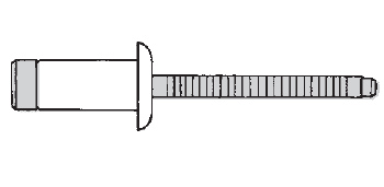 Структурная заклёпка усиленная (МОНОБОЛТ)    Для вибронагруженных соединений стандартный буртик